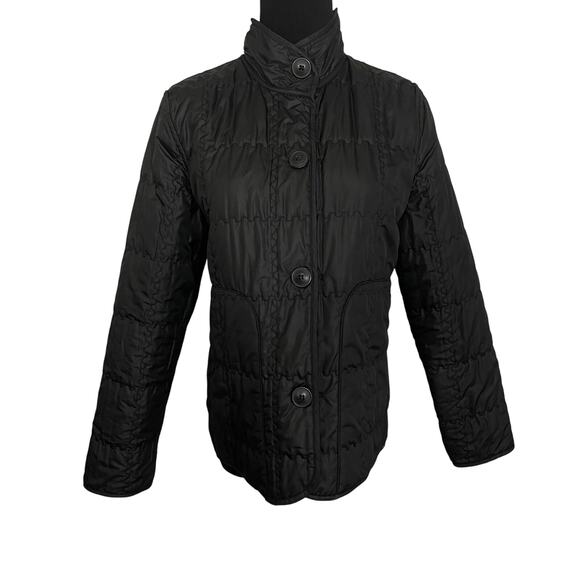 Vintage Reversible Quilted Jacket Down Filled Baby Pink Embroidered Puffer Coat - Picture 10 of 14